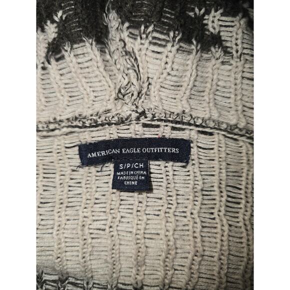 American Eagle Outfitters|100% Cotton Hooded Pullover Sweater|AEO Size S boho - Picture 3 of 5